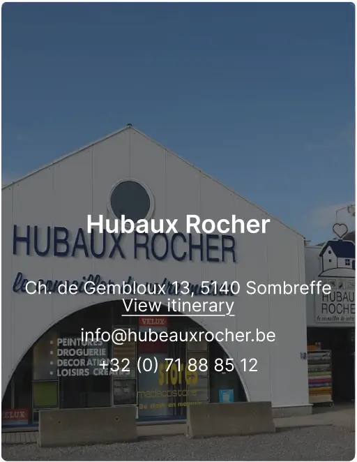 Magasin Hubaux Rocher -Ch. de Gembloux 13, 5140 Sombreffe - info@hubauxrocher.be - +32 (0) 71 88 85 12